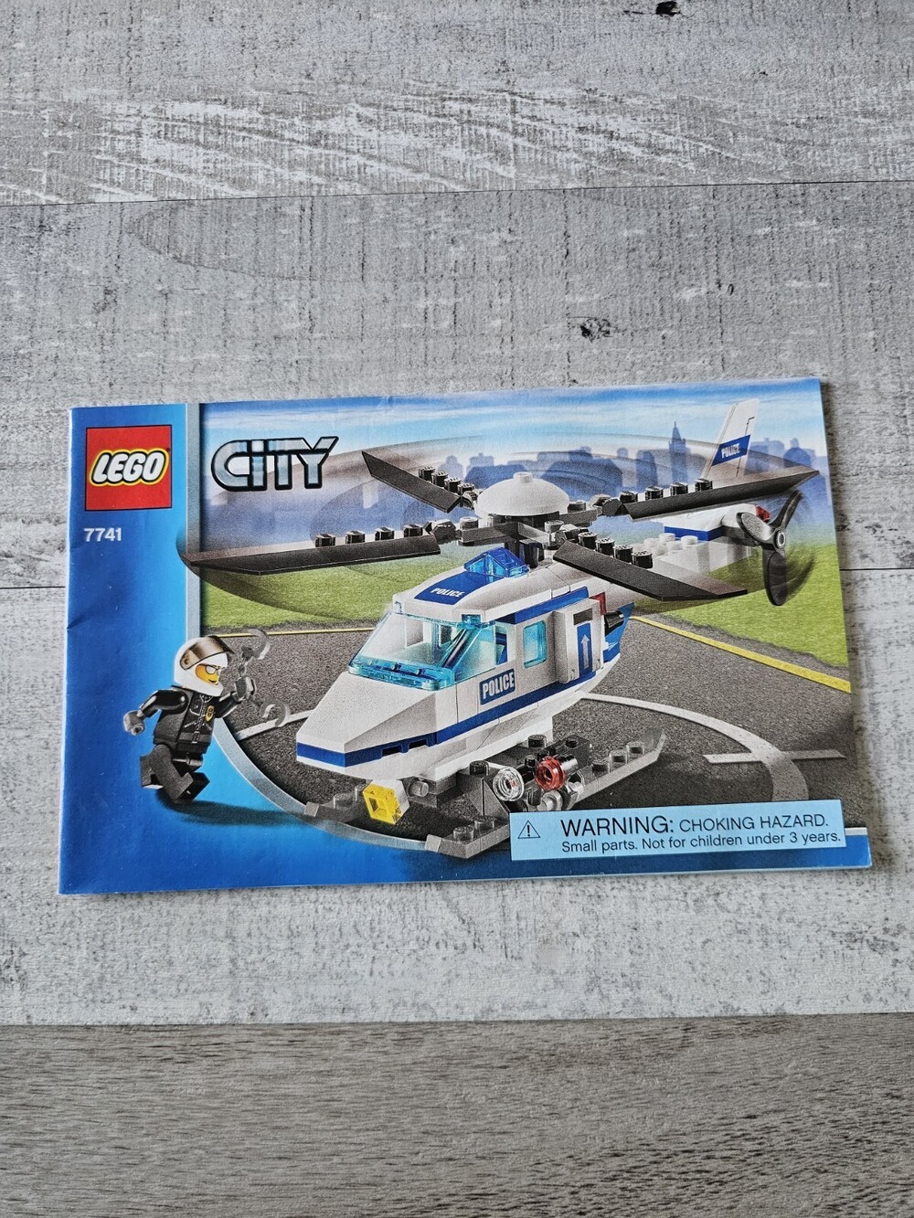 LEGO City #7741 Police Helicopter Instruction Manual Only